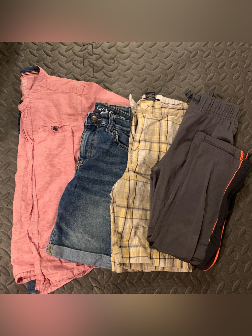Boys Clothing Bundle Summer Shorts Shirt Athletic Pants Size 7